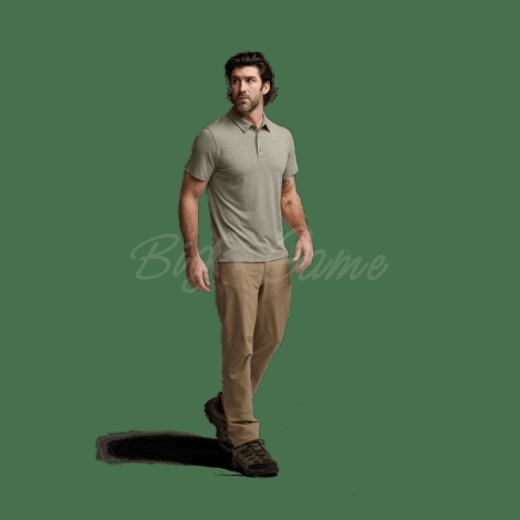 Футболка SITKA Essential SS Polo цвет Oak Heather фото 8