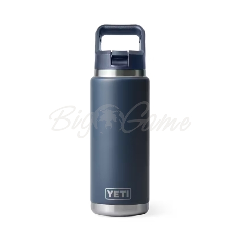 Термобутылка YETI Rambler C Straw Bottle 760 цвет Navy фото 1 Термобутылка YETI Rambler C Straw Bottle 760 цвет Navy фото 1