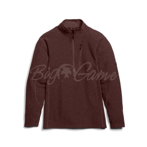 Толстовка SITKA Snowcrest Half-Zip Fleece Pullover цвет Cherry Wood Heather фото 8