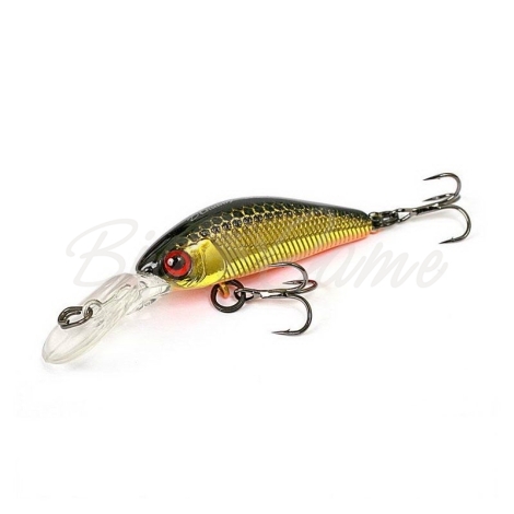 Воблер JACKALL Diving Chubby Minnow 35SP цв. hl gold & black фото 2