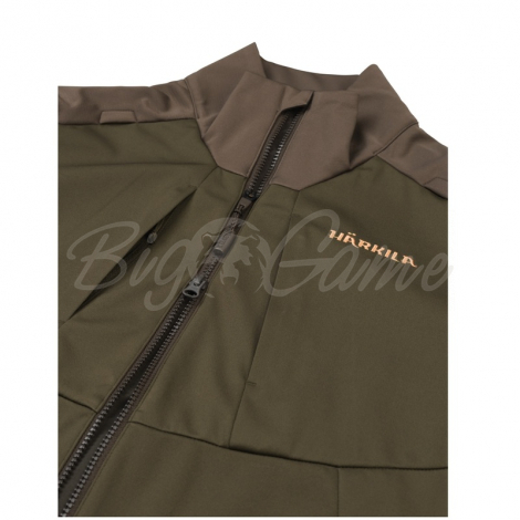 Куртка HARKILA Magni Fleece Jacket цвет Willow green / Shadow brown фото 2