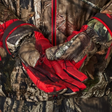 Перчатки HARKILA Moose Hunter 2.0 GTX Gloves цвет Mossy Oak Break-Up Country / Mossy Oak Red фото 3