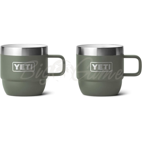 Термокружка YETI Rambler Espresso Stackable Mug (2 шт.) 180 цвет Camp Green фото 6