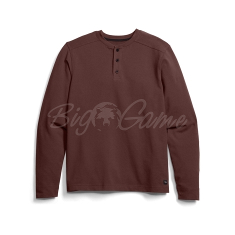 Лонгслив SITKA Foothills LS Henley цвет Cherry Wood фото 7