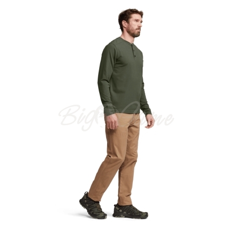 Лонгслив SITKA Foothills LS Henley цвет Olive Green фото 7