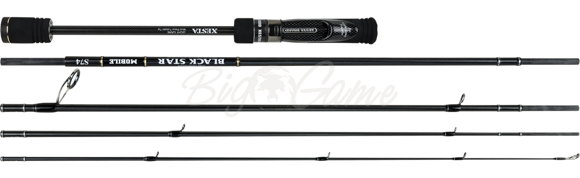 Спиннинг XESTA Black Star 2nd Generation Mobile S74 тест 0,4 - 15 г фото 4