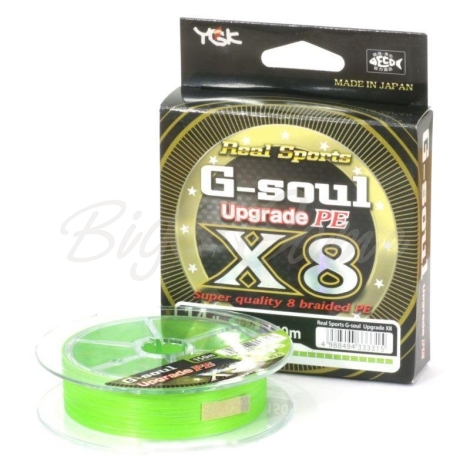 Плетенка YGK Real Sports G-Soul Upgrade PEx8 150 м цв. зеленый # 0,6 фото 1