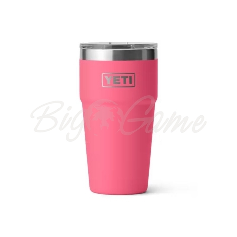 Термостакан YETI Rambler Stackable Cup w/Magslider Lid 591 цвет Tropical Pink фото 1