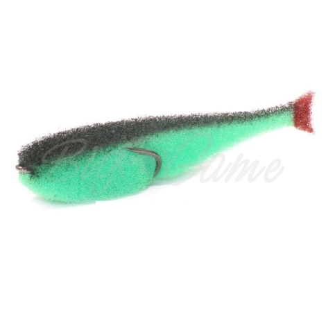 Поролоновая рыбка LEX Classic Fish CD 10 GBBB (зеленое тело / черная спина / красный хвост) фото 1