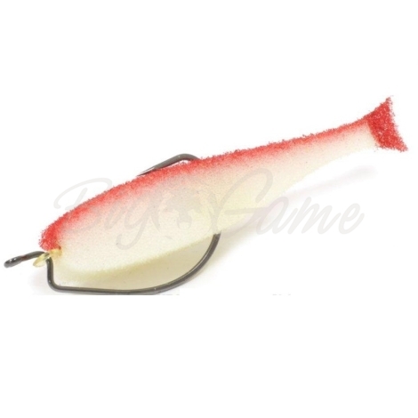 Поролоновая рыбка LEX Classic Fish 8 OF2 WRB (белое тело / красная спина / красный хвост) фото 1
