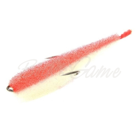 Поролоновая рыбка LEX Zander Fish 7 WRB (белое тело / красная спина / красный хвост) фото 1
