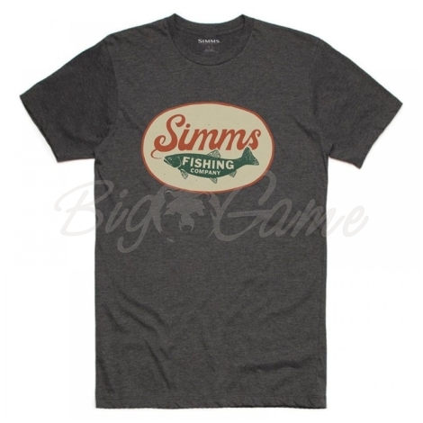 Футболка SIMMS Trout Wander T-Shirt цвет Charcoal Heather фото 1