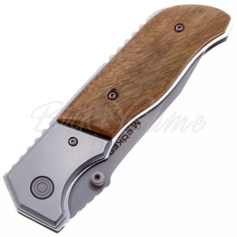 Нож складной полуавтоматический BOKER Forest Ranger сталь 7Cr17MOV рукоять Дерево цв. Коричневый фото 4