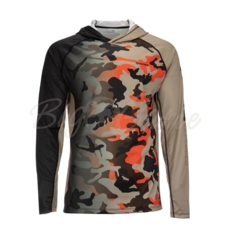 Термокофта SIMMS SolarVent Hoody - Pro цвет Woodland Camo Flame фото 1