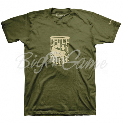 Футболка SIMMS Catch & Release T-Shirt цвет Military фото 1
