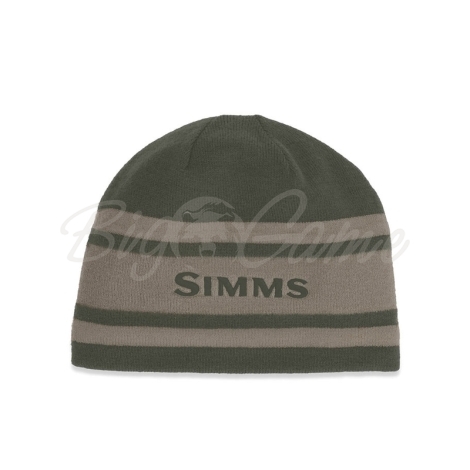 Шапка SIMMS Hayward Wool Beanie цвет Dark Olive фото 1