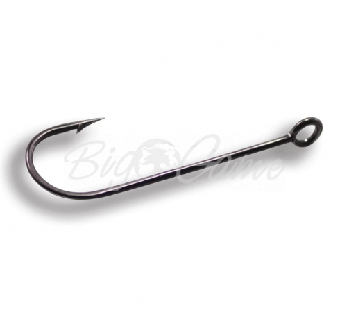Крючок одинарный CRAZY FISH Round Bent Joint Hook № 1 (200 шт.) фото 1