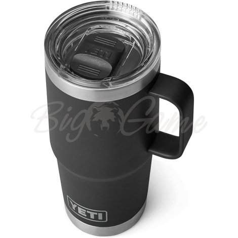 Термокружка YETI Rambler Travel Mug 591 цвет Black фото 4