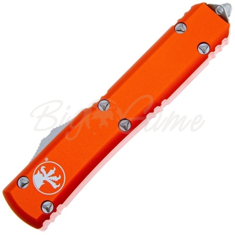 Нож автоматический MICROTECH Ultratech S/E M390, рукоять алюминий цв. Оранжевый фото 3