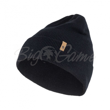 Шапка FJALLRAVEN Classic Knit Hat цвет 555 Dark Navy фото 3