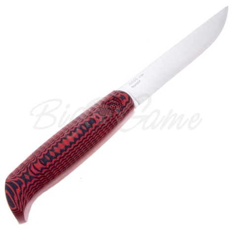 Нож OWL KNIFE North сталь N690 рукоять G10 черно-красная фото 4