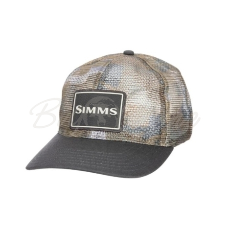 Кепка SIMMS Mesh All-Over Trucker цвет Hex Flo Camo Earth фото 1