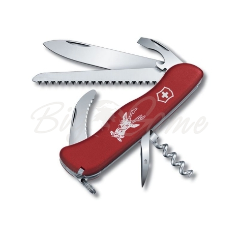 Нож VICTORINOX Hunter 111мм 12 функций цв. красный фото 1