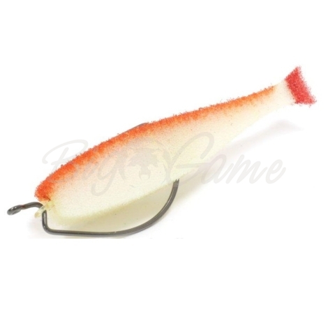 Поролоновая рыбка LEX Classic Fish 12 OF2 WOB (белое тело / оранжевая спина / красный хвост) фото 1