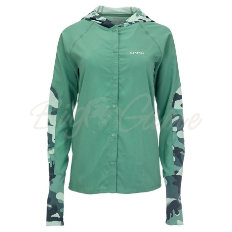 Рубашка SIMMS Women's BiComp LS Shirt '22 цвет Woodland Camo Avalon фото 1