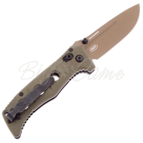 Нож складной BENCHMADE Mini Adamas Сталь CPM CruWear рукоять G-10 цв. Red фото 5