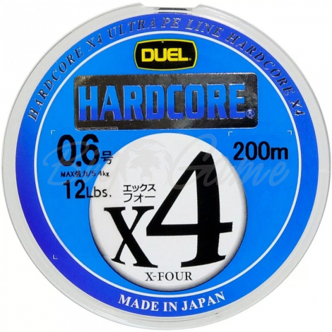 Плетенка DUEL PE Hardcore X4 200 м 5Color-Yellow Marking #1.0 фото 1