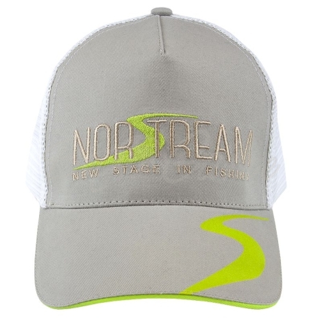 Бейсболка NORSTREAM с логотипом NEW с сеткой цв. бежево-зеленый фото 3