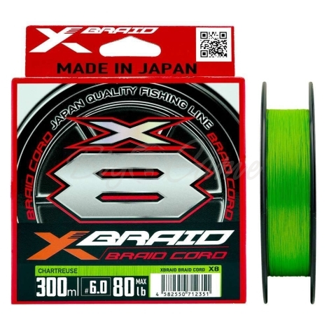 Плетенка YGK X-Braid Cord X8 цв. Зеленый 300 м #6 фото 1