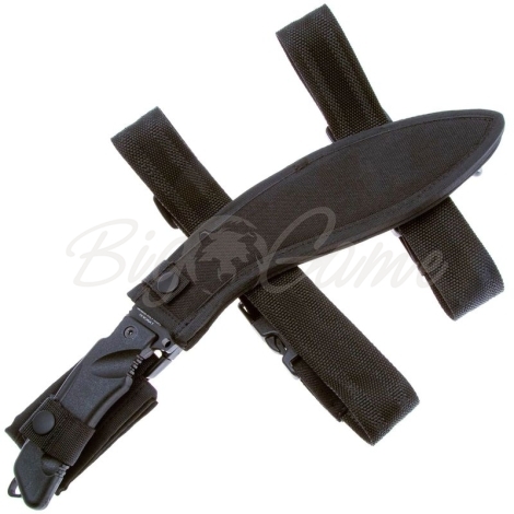 Нож с фиксированным клинком FOX KNIVES Extreme Tactical Fixed Kukri сталь Bohler N690Co рукоять Полиамид цв. Коричневый фото 4
