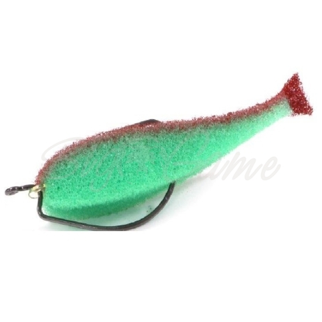 Поролоновая рыбка LEX Classic Fish 8 OF2 GRB (зеленое тело / красная спина / красный хвост) фото 1