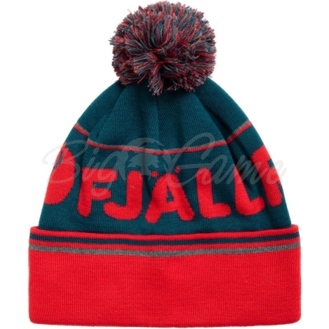 Шапка FJALLRAVEN Pom Hat цвет Storm-True Red фото 3