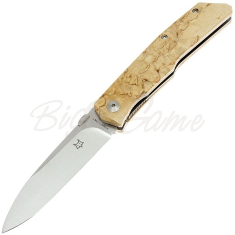 Нож складной полуавтоматический FOX KNIVES Terzuola Sicilian сталь N690Co рукоять Карельская береза фото 1