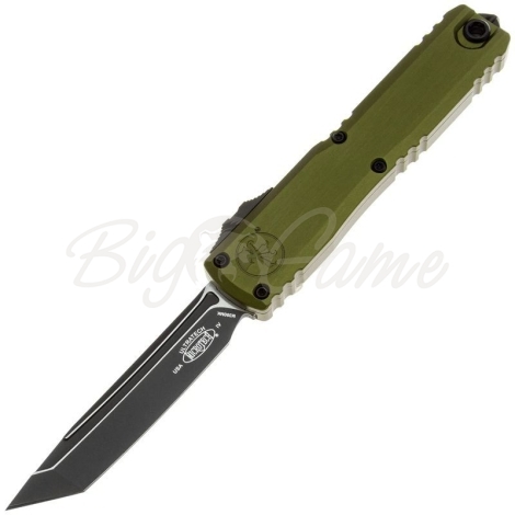 Нож складной автоматический MICROTECH Ultratech T/E Gen IV сталь M390MK рукоять Алюминий 6061-T6 цв. Зеленый / Черный фото 1