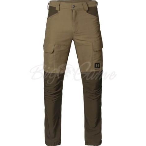 Брюки HARKILA Scandinavian Trousers цвет Dark antique bronze / Willow green фото 1