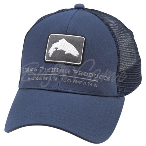 Кепка SIMMS Small Fit Trout Icon Trucker цвет Dark Moon фото 1