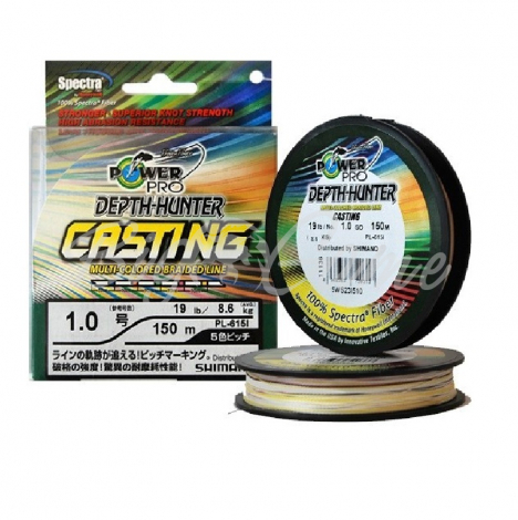 Плетенка POWER PRO Casting 150 м 0,26 мм цв. разноцветный фото 1