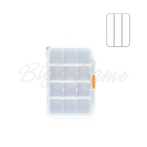 Коробка для мягких приманок MEIHO Worm Case F цвет прозрачный фото 1