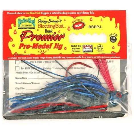 Бактейл STRIKE KING Bleeding Bait Premier Pro-Model Jig 14 г (1/2 oz) код цв. 6 фото 1