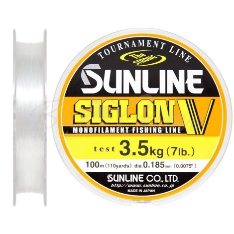 Леска SUNLINE Siglon V 100 м цв. прозрачный 0,405 мм фото 1