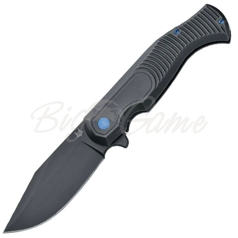Нож складной полуавтоматический FOX KNIVES Eastwood Tiger сталь CPM S90V рукоять Титановый сплав цв. Черный фото 1