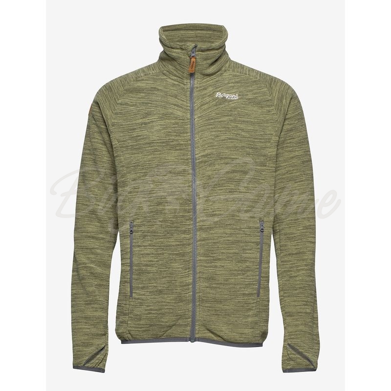 BERGANS Hareid Fleece Jacket NoHood Seaweed Mel BigGame.ru