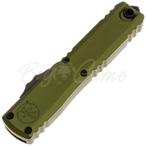 Нож складной автоматический MICROTECH Ultratech T/E Gen IV сталь M390MK рукоять Алюминий 6061-T6 цв. Зеленый / Черный фото 2