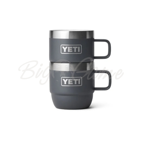 Термокружка YETI Rambler Espresso Stackable Mug (2 шт.) 1 цвет Charcoal фото 1