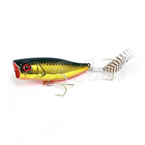 Воблер JACKALL Chubby Popper 42 мм цв. hl gold & black фото 2