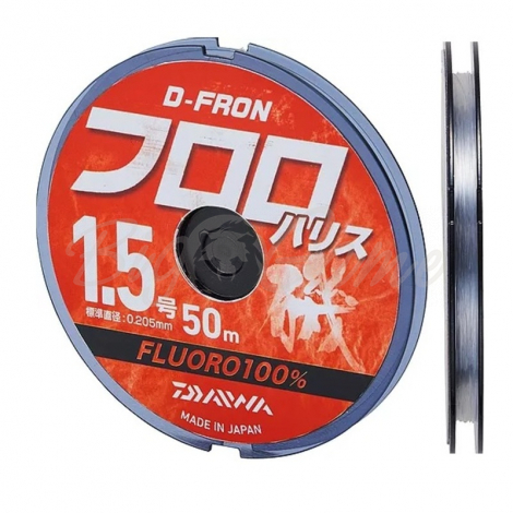 Флюорокарбон DAIWA D-Fron Fluoro Harisu 50 м 0,22 мм фото 1